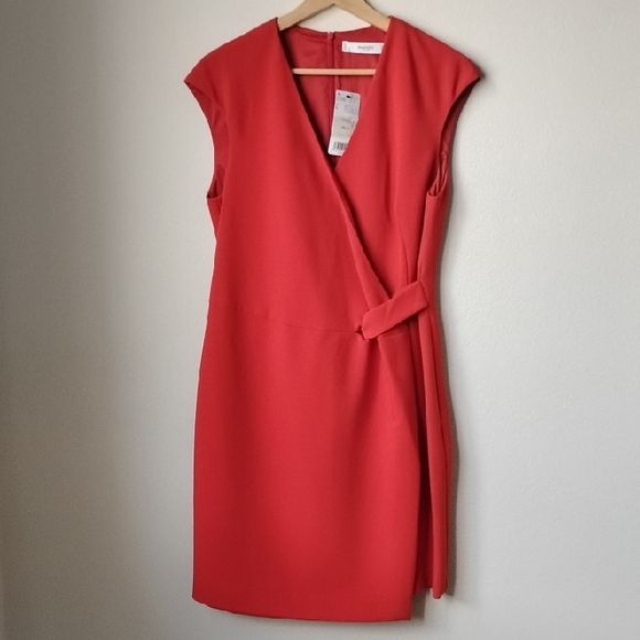 Mango Dresses & Skirts - NWT MANGO Vibrant Red Mini Dress